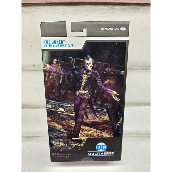 The Joker, Batman: Arkham City McFarlane DC Multiverse Action Figure new in box - Picture 4 of 6